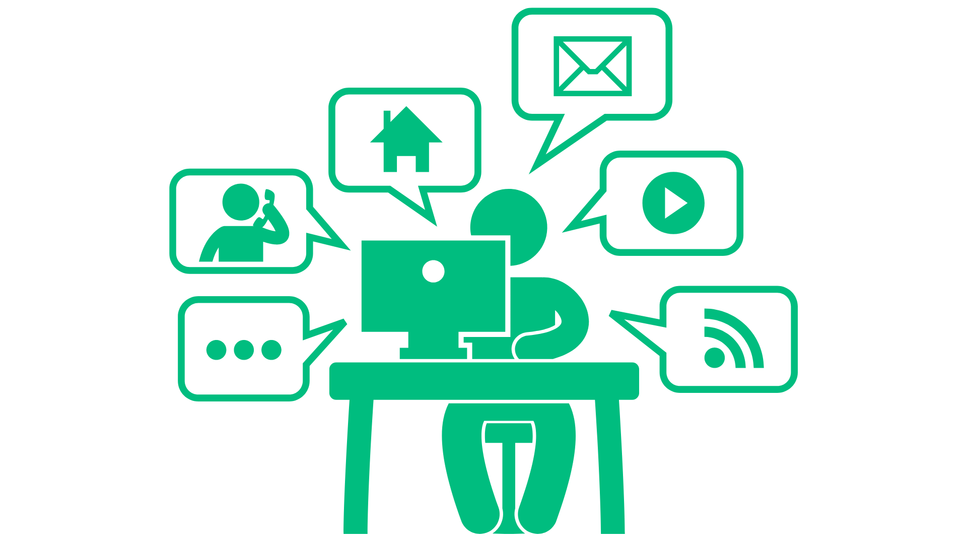 Ihminen yrittää päättää tietokoneen ääressä parhaat yrityksen markkinointikanavat