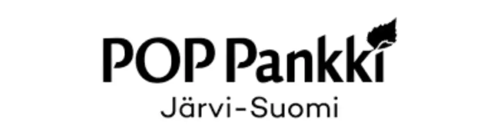 POP-Pankki Järvi-Suomi logo mustana