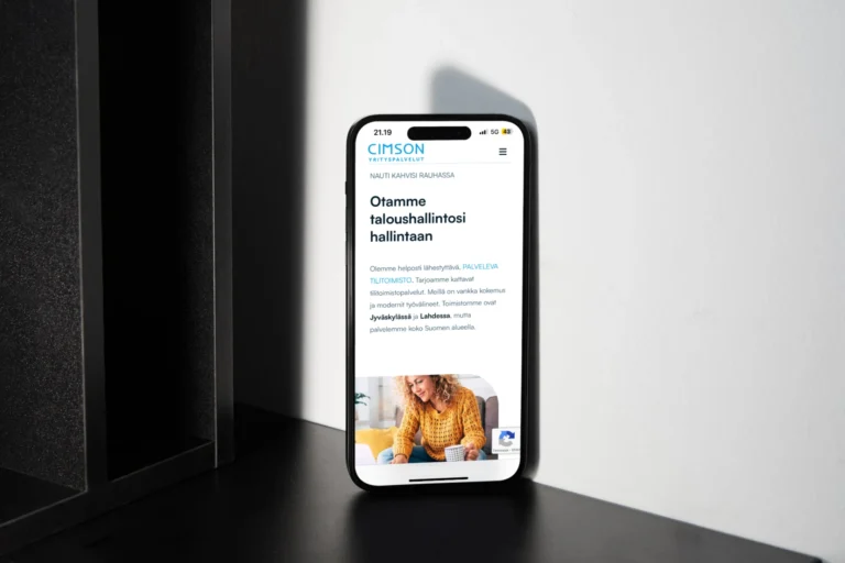 Cimson Yrityspalvelut hakukoneoptimointi Case study