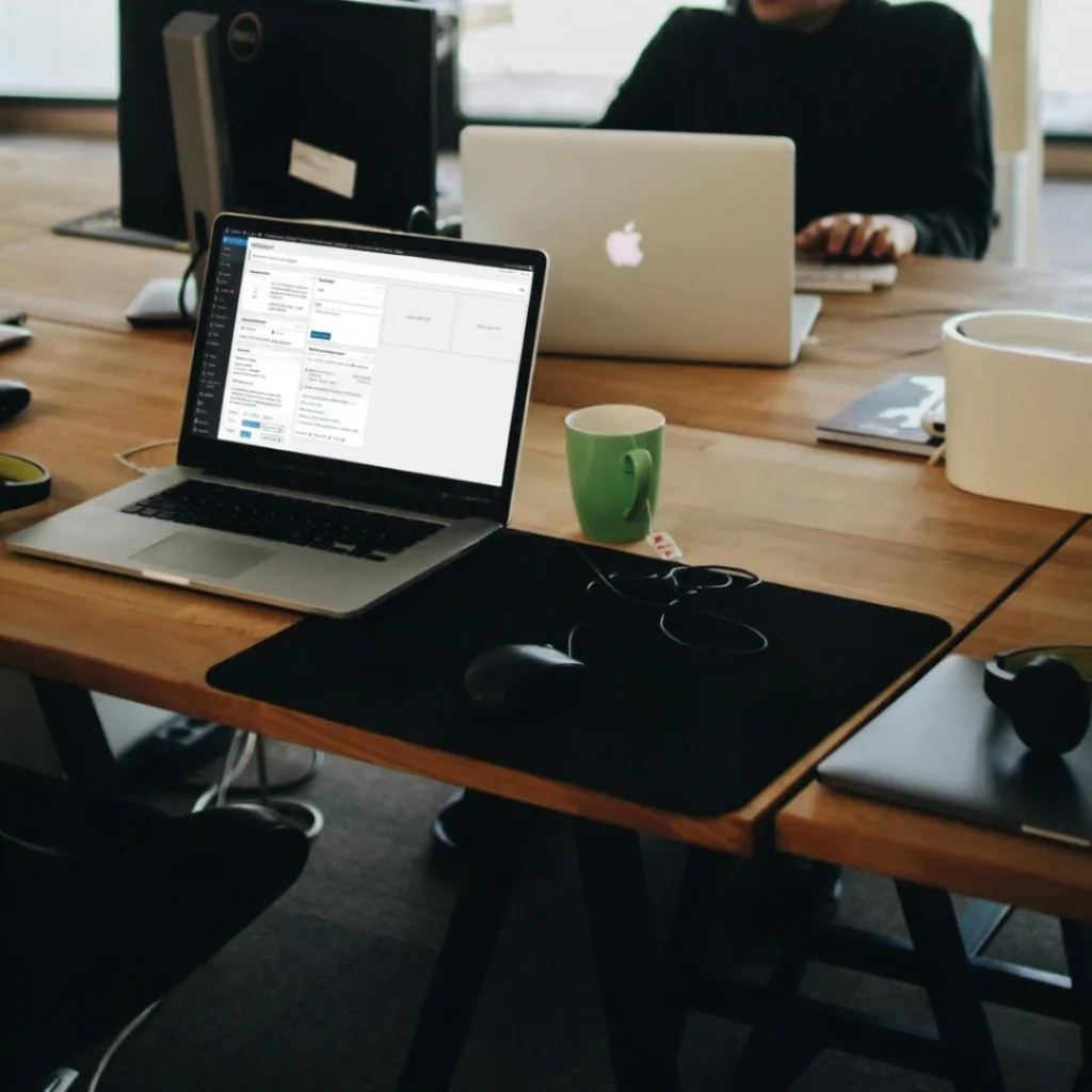 SEOverstas toimistolla tekemässä verkkosivun ylläpitoa.