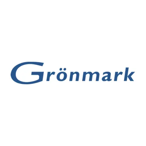 Grönmark logo tumman sininen